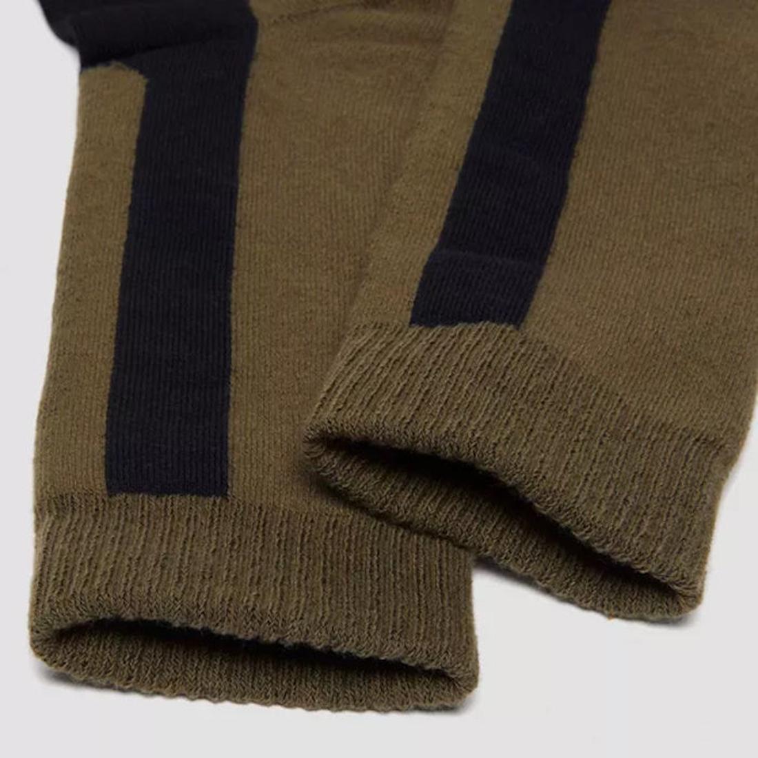 Dr Martens Socks Double Doc Sock Unisex: olive green socks with cozy thick black cuffs, arch support, and cushioned for happy feet. ksnz, 190665728279, 190665728262
