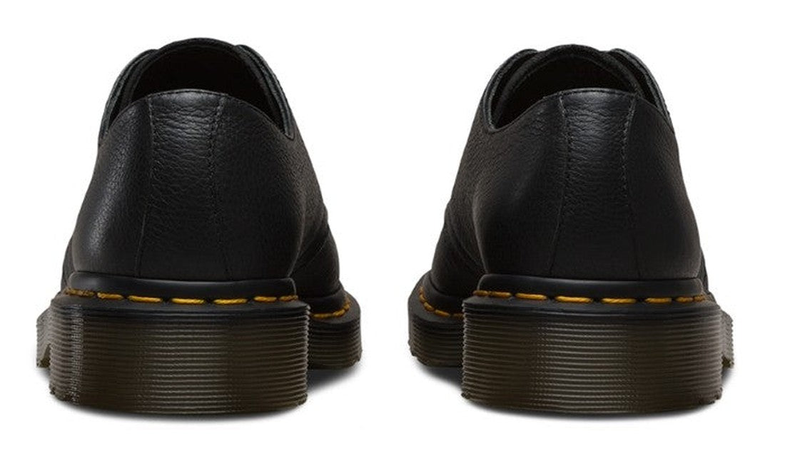 Dr Martens 1461W Women’s Shoe—classic lace-up in black Virginia leather, durable yellow stitching and sturdy translucent rubber soles.  ksnz, 190665151404, 190665151411, 190665151428, 190665151435, 190665151442, 190665151459, 190665151466