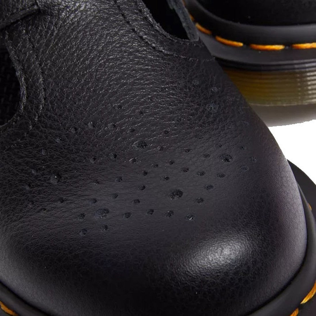 Dr Martens 8065 2 Strap Mary Jane in soft black leather with playful perforations, double buckles, and classic yellow-stitched sole.  ksnz, 190665588309, 190665588316, 190665588323, 190665588347, 190665588354