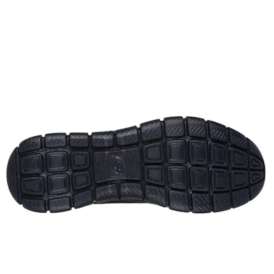 Skechers Mens Track Broader Lace Up Trainer Black