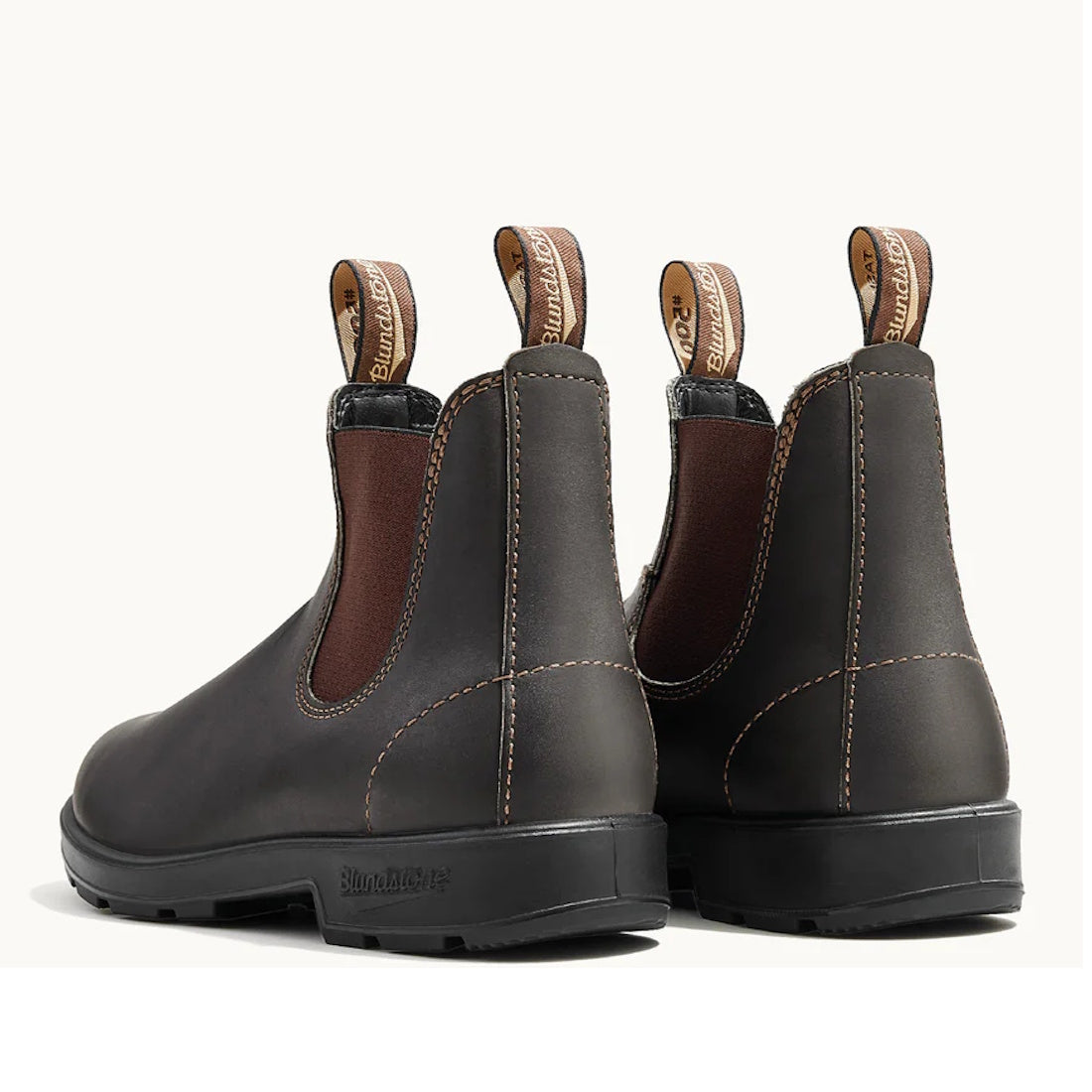 Blundstone 500 Stout  Brown Chelsea Boot Slip On Mens Womens