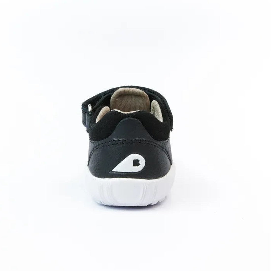 Bobux Step Up Summit Black Sandal—black leather, white sole, heart logo at heel, easy closure. Perfect for summer adventures!.  ksnz, 9420062099988, 9420062099995, 9420068500006