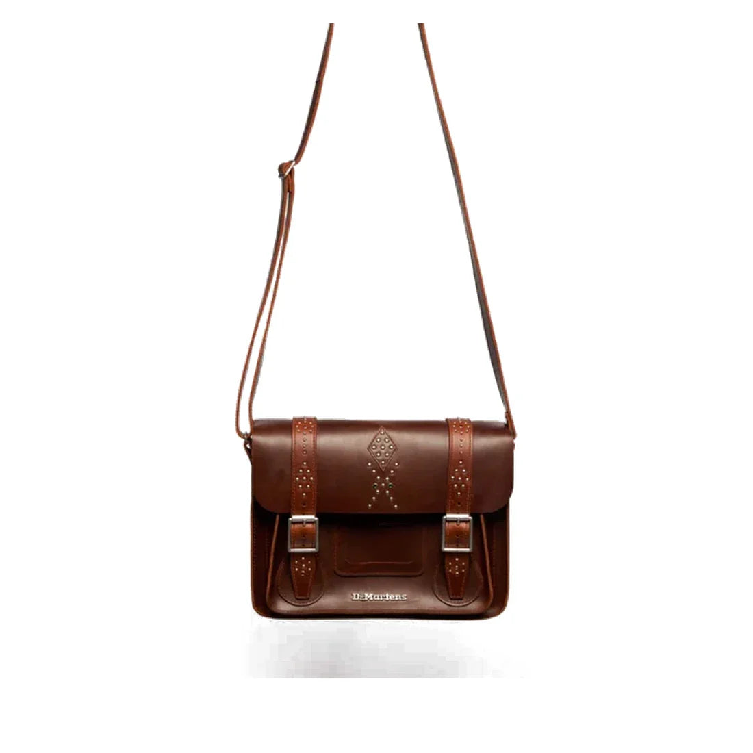 Dr Martens Leather Cross Body Amber Tan bag in warm tan, with sturdy buckle closure, comfy strap, and rugged Doc Martens style.  ksnz, 190665794830