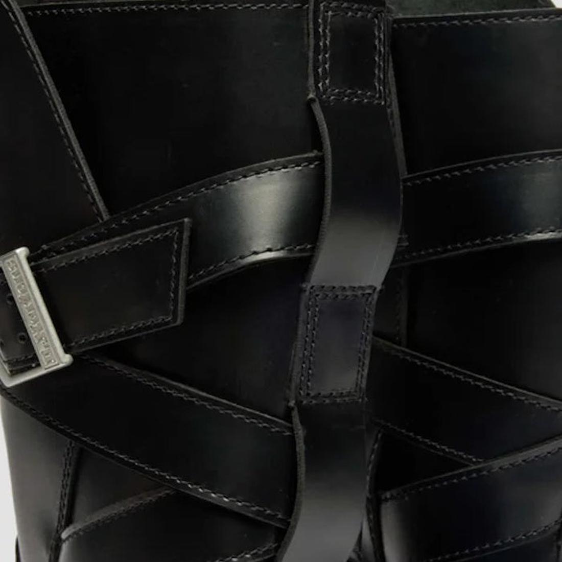 Dr Martens Anistone Bex Strap High Boots in classic black, featuring sturdy soles, easy straps, durable leather and stylish buckle.  ksnz, 190665773729, 190665773736, 190665773743, 190665773767, 190665773774, 190665773781, 190665773804, 50753