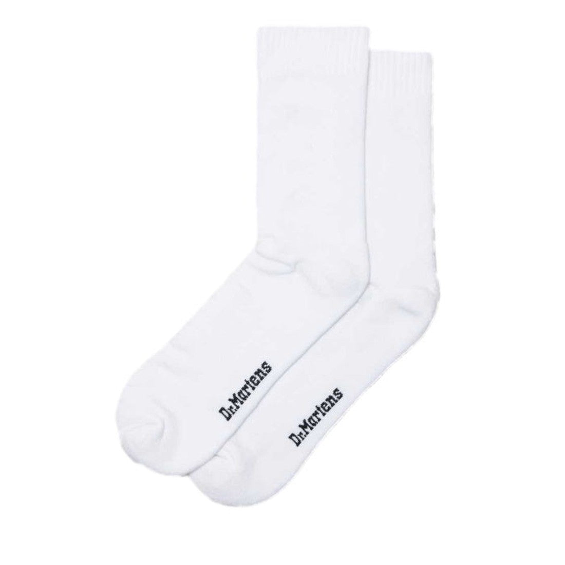 Dr Martens Socks Double Doc Sock Unisex White, cozy socks with arch support and black toe branding, perfect for family shoes.  ksnz