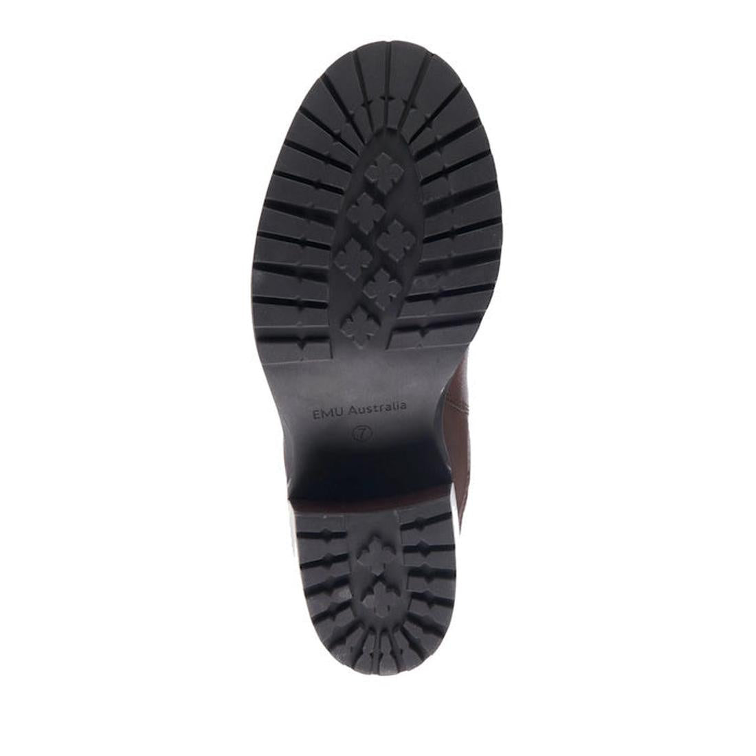 The sole of the EMU Clara boot showing the good tread.,
9330071962190,
9330071962220,
9330071962206,
9330071962213,, 44286, 9330071962190, 9330071962206, 9330071962213, 9330071962220, 44291