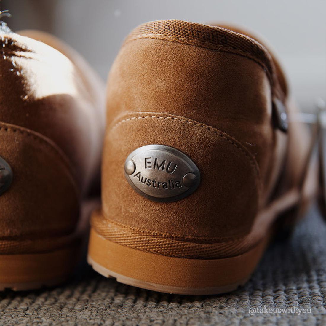 EMU Ashford Chestnut Sheepskin Slip On Slipper, cozy and easy to wear, with grippy sole and soft stitching, sunlit for detail.  ksnz