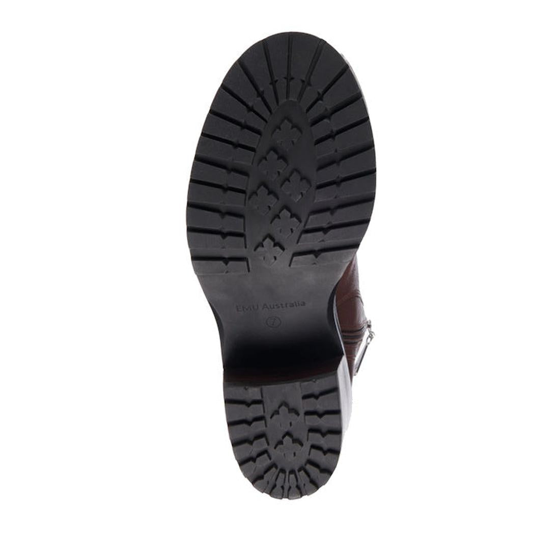 The sole of the wlanut brown EMU ZEil boot.,
9330071964217,
9330071964224,
9330071964231,
9330071964248,, 44298, 9330071964217, 9330071964224, 9330071964231, 9330071964248, 44303