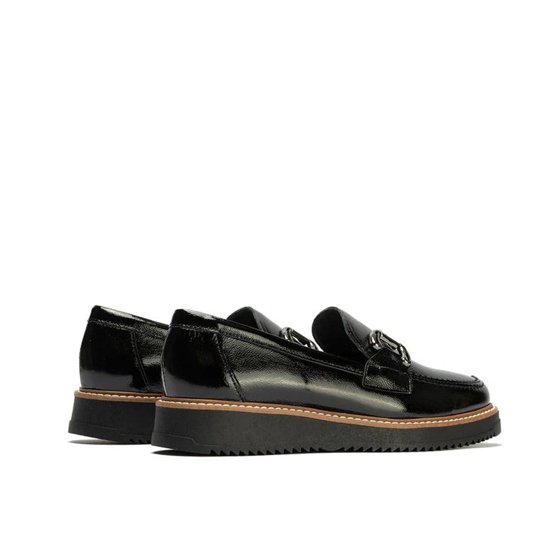 Pitillos Womens Black Patent Slip On Loafer 10760 in shiny black, easy slip-on style, sturdy ridged rubber sole, and a stylish buckle.  ksnz, 8445191661319, 8445191661326, 8445191661333, 8445191661340, 8445191661357