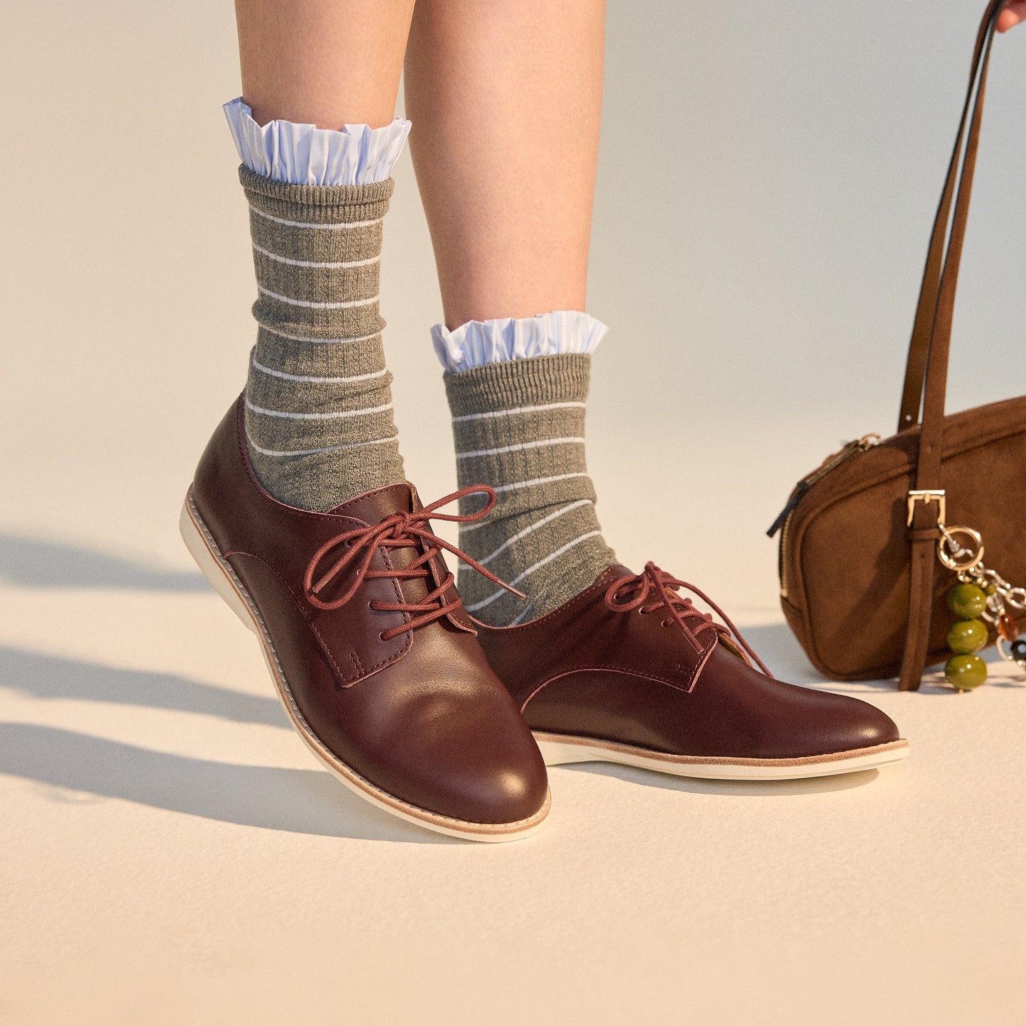 Step out in comfort with Rollie Womens Derby Super Soft Shoes in rich dark cherry leather, featuring plush soles and simple lace-up closure.  ksnz, 9339554034843, 9339554086330, 9339554099231, 9339554070285, 9339554124001, 9339554126029